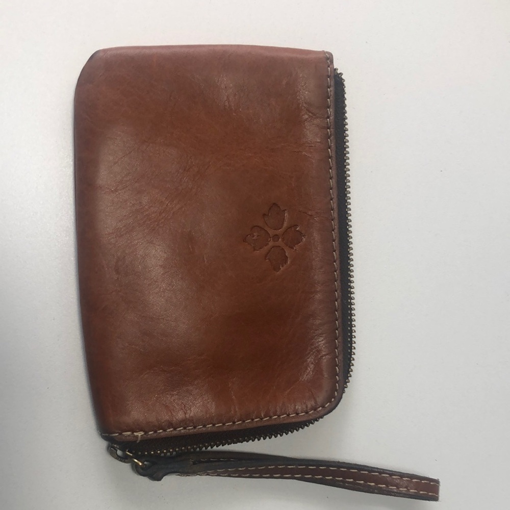 Patricia Nash Brown Leather Key & Card Holder